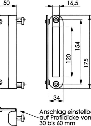 AMF Schließkasten 145G-50 Leichtmetall ( 3000251265 )