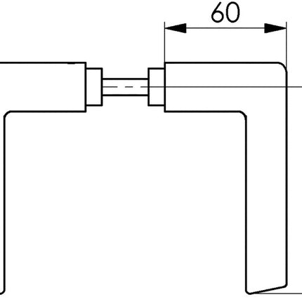 AMF Türdrückerpaar 465 Leichtmetall 105 ( 3311021069 )