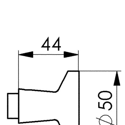 AMF Türknopflochteil 477L Leichtmetall F1 / silberfarbig ( 3311121008 )