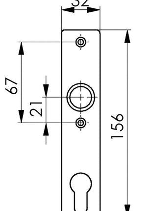 Krótka płytka cylindra AMF 497Z jasny metal F1 / kolor srebrny ( 3311121005 )