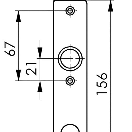 AMF Zylinderkurzschild 497Z Leichtmetall F1 / silberfarbig ( 3311121005 )