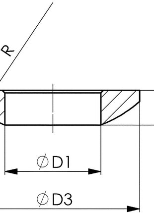 Arandela esférica AMF DIN 6319C para tornillos M16 (4000833460)