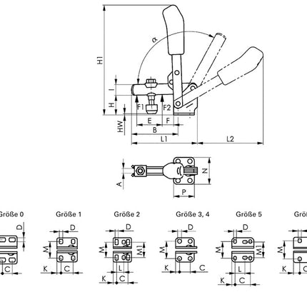AMF Senkrechtspanner Nr. 6800 Größe 2 ( 4000833502 )