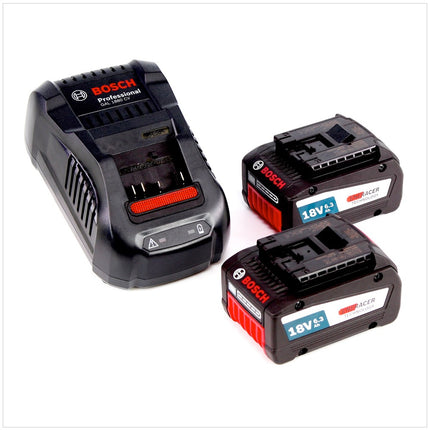Bosch Starter-Set 18 V mit 2x GBA 6,3 Ah / 6300 mAh EneRacer Professional Akku + GAL 1880 Ladegerät ( 1600A00R1E ) - Toolbrothers