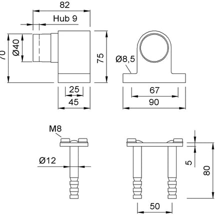 KWS Türpuffer 2024.02 Höhe 70 mm ( 3000258206 )