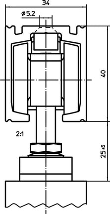 GEZE Einzugsdämpfung Perlan 140 SoftStop 80 kg EV 1 ( 3326039035 )
