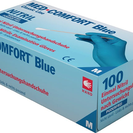 AMPRI Einweghandschuhe Med Comfort Blue Größe L blau ( 4000371516 )