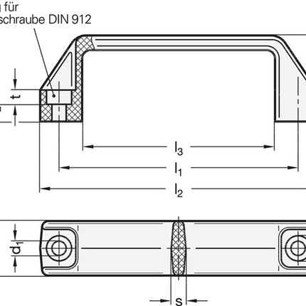 GANTER Bügelgriff GN 528 l1 117 ±1 mm d1 8,5 mm ( 4601000170 )