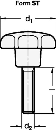 GANTER Sterngriff GN 6336.4 Sterngriffschraube ( 4601000891 )