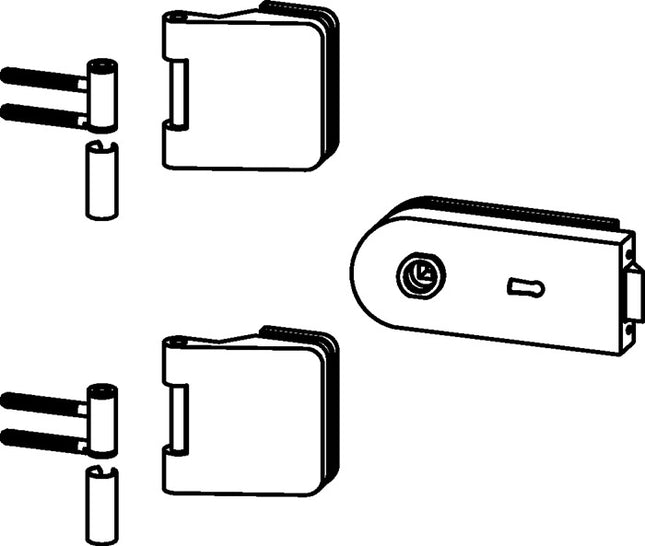 DORMA-GLAS Glastürbeschlag STUDIO Rondo/OFFICE Junior Leichtmetall niro eloxiert ( 3000254462 )