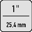 Extension d'insert de tournevis électrique ASW 550 carré d'entraînement 1″ (4000820974)