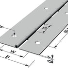 PG Stangenscharnier Scharnierbreite offen 32 mm Materialstärke 0,7 mm ( 3000272006 )