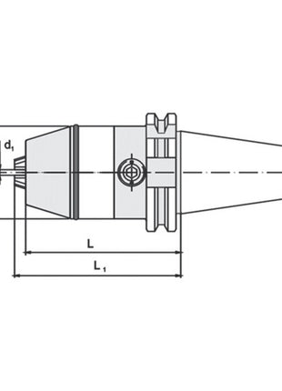 WTE NC-Schnellspannbohrfutter DIN 69871A Spann-Ø 0,5-13 mm ( 4000832395 )