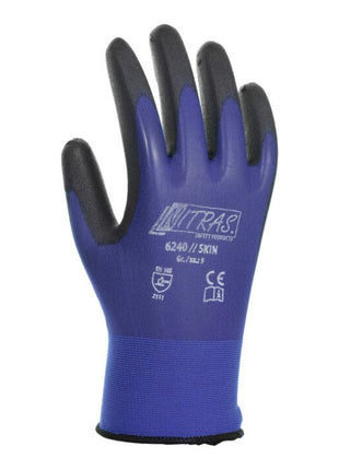 NITRAS guantes piel talla 9 azul/negro (4000371540)