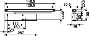 GEZE Türschließer TS 5000 Normalmontage Bandseite ( 3000255086 )