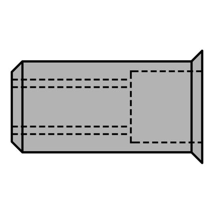 GESIPA Blindnietmutter Nietschaft d x l 9 x 15,5 mm M6 ( 4000813791 )