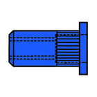 GESIPA Blindnietmutter Nietschaft d x l 7 x 11,5 mm M5 ( 4000813528 )