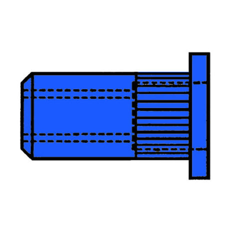 Dado per rivetto cieco GESIPA Gambo del rivetto d x l 7 x 11,5 mm M5 ( 4000813528 )