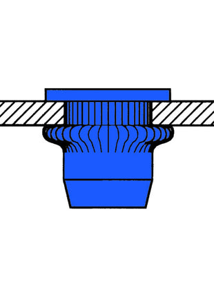 GESIPA Blindnietmutter Nietschaft d x l 9 x 15,5 mm M6 ( 4000813529 )