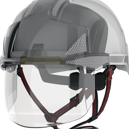 JSP Industriekletterhelm EVO® VISTAshield® Dualswitch™ weiß/rauch ( 4000370817 )