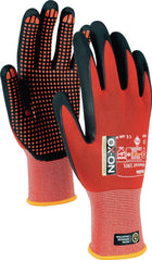 Guanti OX-ON Flexible Advanced 1901 taglia 9 nero/rosso ( 4000391343 )