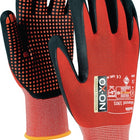 OX-ON Handschuhe Flexible Advanced 1901 Größe 10 schwarz/rot ( 4000391344 )