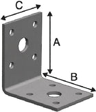 SIMPSON STRONG TIE Connecteur angulaire FLVW40/100 FLVW40/100 53x53mm ( 3000257534 )