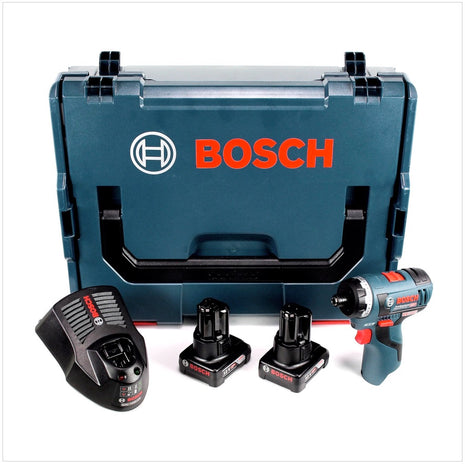 Bosch GSR 12V-20 HX Professional Akku Bohrschrauber mit 2x GBA 12V 4 Ah Akku und GAL 1230 Ladegerät in L-Boxx - Toolbrothers