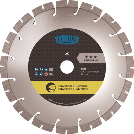 Disco diamantato TYROLIT DCU Premium Ø 230 mm foro 22,23 mm ( 4000845042 )