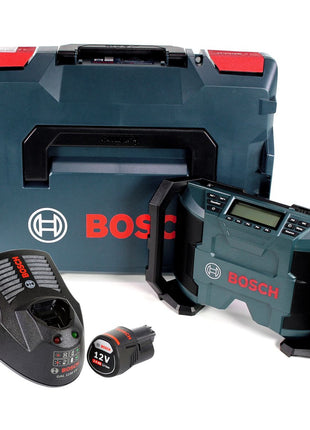 Bosch GPB 12V-10 Akku Baustellenradio 12V + 1x Akku 3,0Ah + Ladegerät + L-Boxx - Toolbrothers