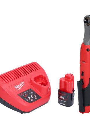 Milwaukee M12 FHIR14-201 carraca a batería 12 V 47 Nm 1/4" sin escobillas + 1x batería 2,0 Ah + cargador