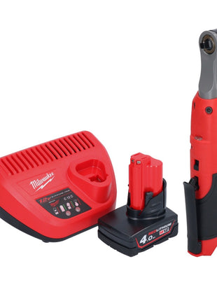 Cliquet à batterie Milwaukee M12 FHIR14-401 12 V 47 Nm 1/4" brushless + 1x batterie 4,0 Ah + chargeur