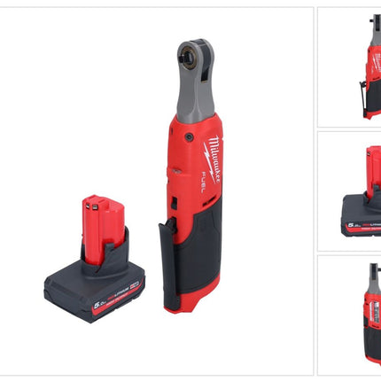 Milwaukee M12 FHIR14-501 Akku Ratsche 12 V 47 Nm 1/4" Brushless + 1x Akku 5,0 Ah - ohne Ladegerät