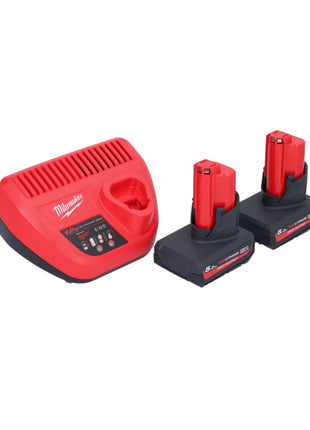 Milwaukee M12 FHIR14-502 Akku Ratsche 12 V 47 Nm 1/4" Brushless + 2x Akku 5,0 Ah + Ladegerät