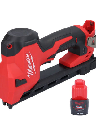 Grapadora a batería Milwaukee M12 BCST-201 12 V 19 x 25,4 mm + 1x batería 2,0 Ah - sin cargador