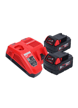 Pompe de transfert de batterie Milwaukee M18 BTP-502 18 V 1817 l/h + 2x batteries 5,0 Ah + chargeur