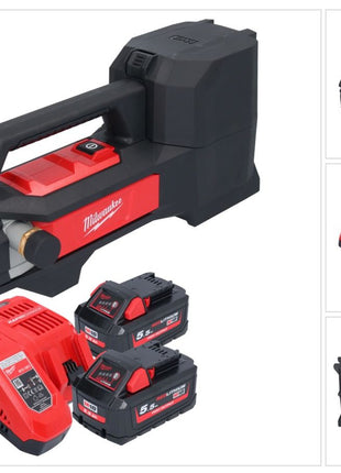 Bomba de trasvase a batería Milwaukee M18 BTP-552 18 V 1817 l/h + 2x baterías 5,5 Ah + cargador