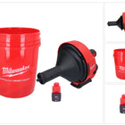 Milwaukee M12 BDC8-201C Akku Rohrreinigungsgerät 12 V + 1x Akku 2,0 Ah + Spirale + Eimer - ohne Ladegerät