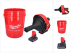 Milwaukee M12 BDC8-501C Akku Rohrreinigungsgerät 12 V + 1x Akku 5,0 Ah + Spirale + Eimer - ohne Ladegerät