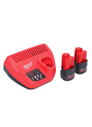 Pistolet à cartouche à batterie Milwaukee M12 PCG/310-252 12 V 310 ml + 2x batteries 2,5 Ah + chargeur