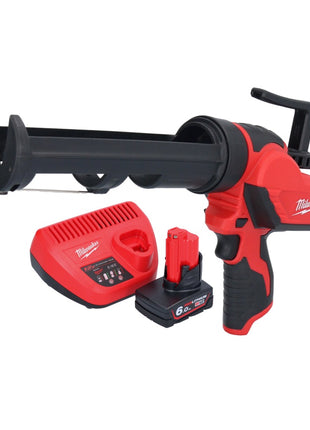 Milwaukee M12 PCG/310-601 Akku Kartuschenpresse 12 V 310 ml + 1x Akku 6,0 Ah + Ladegerät