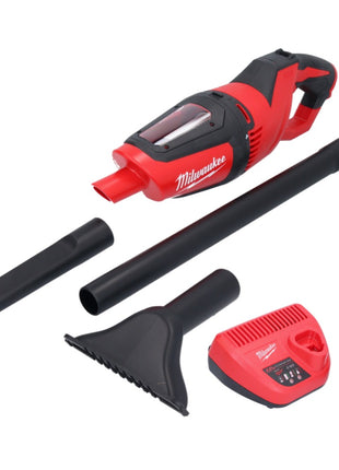 Aspirador a batería Milwaukee M12 HV-201 12 V + 1x batería 2,0 Ah + cargador