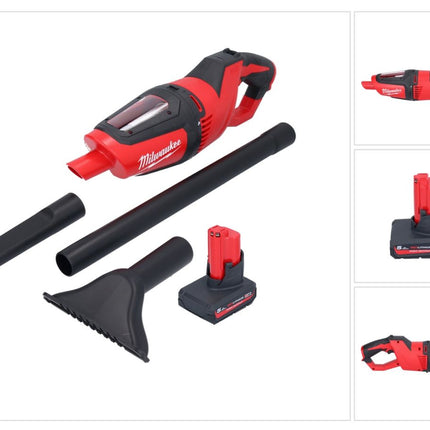 Milwaukee M12 HV-501 Akku Staubsauger 12 V + 1x Akku 5,0 Ah - ohne Ladegerät