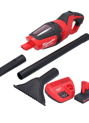 Odkurzacz akumulatorowy Milwaukee M12 HV-502 12 V + 2x akumulator 5,0 Ah + ładowarka