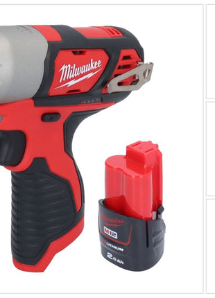 Milwaukee M12 BIW38-201 Akku Schlagschrauber 12 V 135 Nm 3/8˝ + 1x Akku 2,0 Ah - ohne Ladegerät