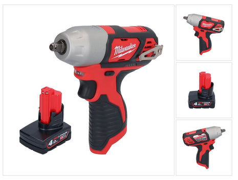 Milwaukee M12 BIW38-401 akumulatorowy klucz udarowy 12 V 135 Nm 3/8˝ + 1x akumulator 4,0 Ah - bez ładowarki