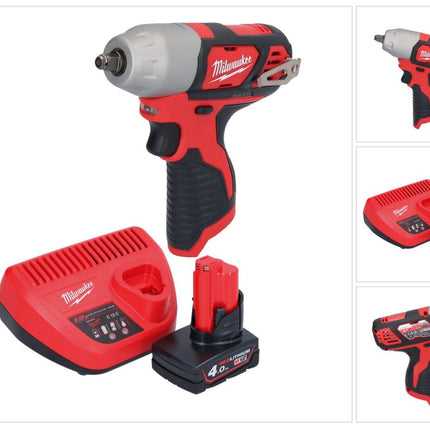 Milwaukee M12 BIW38-401 Akku Schlagschrauber 12 V 135 Nm 3/8˝ + 1x Akku 4,0 Ah + Ladegerät