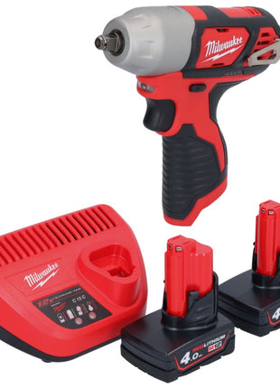 Milwaukee M12 BIW38-402 Akumulatorowy klucz udarowy 12 V 135 Nm 3/8˝ + 2x akumulator 4,0 Ah + ładowarka