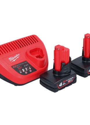 Milwaukee M12 BIW38-402 Akumulatorowy klucz udarowy 12 V 135 Nm 3/8˝ + 2x akumulator 4,0 Ah + ładowarka