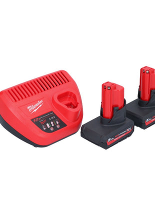 Milwaukee M12 BIW38-502 Akumulatorowy klucz udarowy 12 V 135 Nm 3/8˝ + 2x akumulator 5,0 Ah + ładowarka